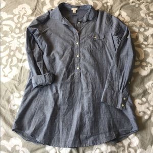 J Crew Chambray (Denim) Tunic Medium